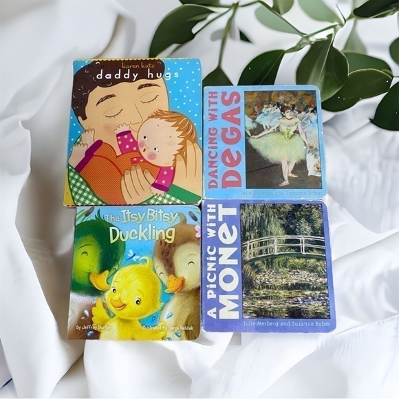 Kids Baby Board Book Bundle Duckling Daddy Monet - Picture 1 of 4